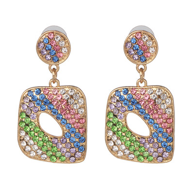

2019 za Natural Stone Beads Drop Earrings For Women Vintage Crystal Bird Pendant Dangle Earrings Statement Jewelry