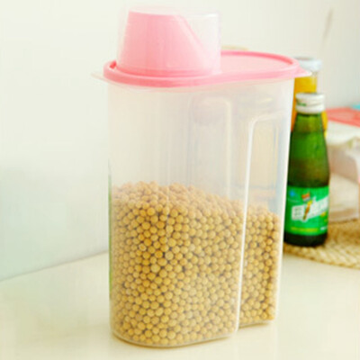 

Kitchen Whole Grains Storage Box Storage Tank Household Transparent Plastic Sealed Cans Food Cans