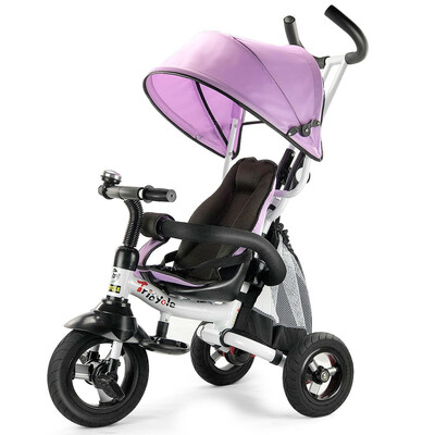 

6-In-1 Kids Baby Stroller Tricycle Detachable Learning Toy Bike-Pink