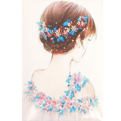 

Cross Stitch Embroidery Kits Girl Cotton Thread Painting DIY Needlework