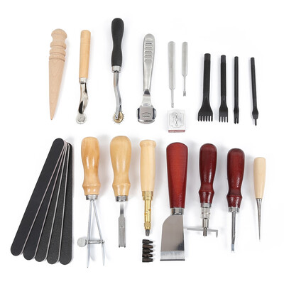

18pcs Stitching Carving Sewing Leather Craft Punch Tools