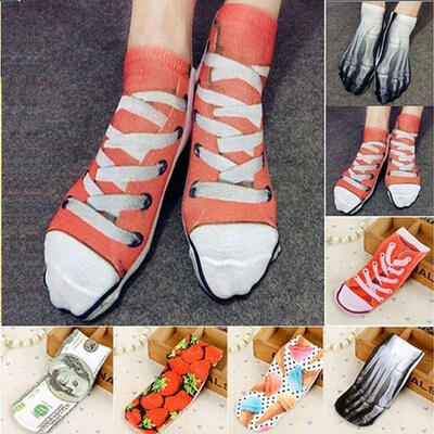 

Unisex Women 3D Fashion Printed Animal Casual Socks Cute Low Cut Ankle Socks