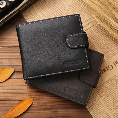 

Men&39s Luxury Soft Leather Bifold ID Credit Card Holder Coin Zip Purse Wallet Billfold