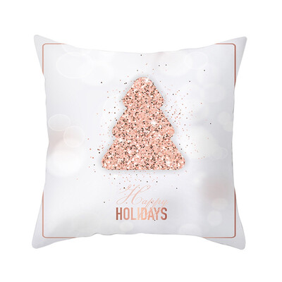 

18x18" Snowflake Cushion Cover Christmas Sofa Cushion Cover Home Decoration