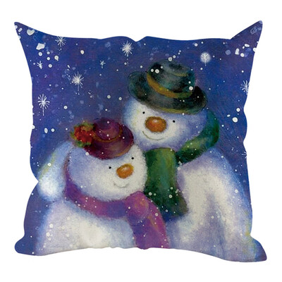 

Siaonvr Christmas Pillow Cover Pillowcases Decorative Sofa Cushion Cover Home Decoration