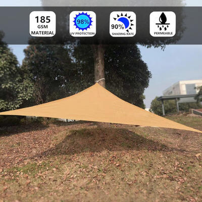

Greensen Yellow Sun Shade Sail Triangle for Patio Yard Outdoor