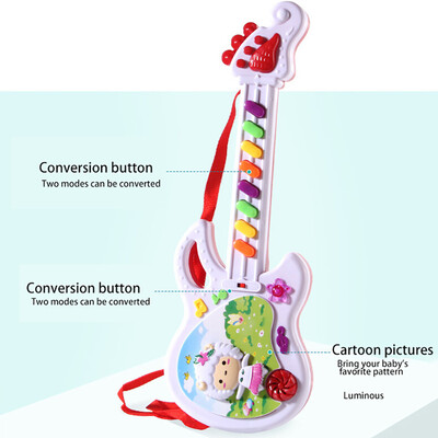 

Tailored Electric Guitar Toy Musical Play For Kid Boy Girl Toddler Learning Electron Toy