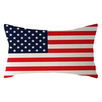 

〖Follure〗Minimalist National Flag Pillow Case Linen 30x50cm Cushion Cover Home Decor