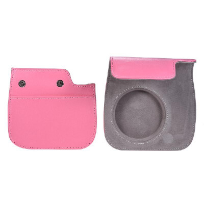 

Andoer PU Instant Camera Case Bag with Strap for Fujifilm Instax Mini 9888s Flamingo Pink