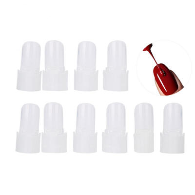 

Greensen 10Pcsset Nail Polish Varnish Protector Holder Manicure Finger Nail Art Tips Cover Shield