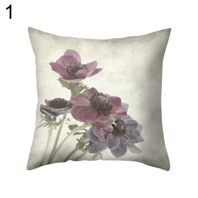 

Vintage Flower Square Throw Pillow Protector Case Cushion Cover Bedding Articles