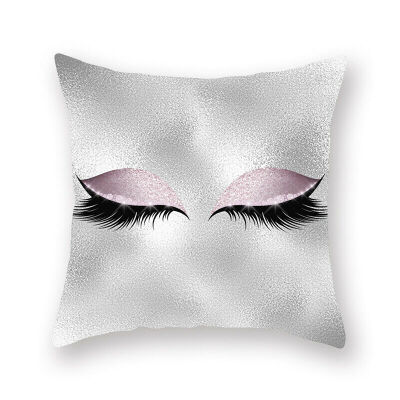 

Eyelash Lash Square Home Sofa Decor Pillow Cover Case Cushion Cover Size 18"