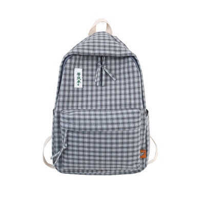 

Ancient feeling girl bag female Korean high school Plaid Harajuku ulzzang college students ins wind backpack