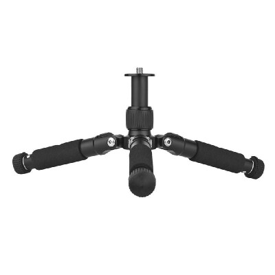 

Aluminum Alloy Mini Tripod 3-position Adjustment Telescopic Bracket 38 Inch Screw Max Height 323cm for DSLR ILDC Phone Action C