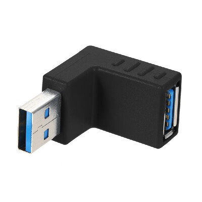 

Right Angle USB30 AM to AF  Shape Adapter Converter USB 30 A Male to A Female 90 Degree Angle Plug Down