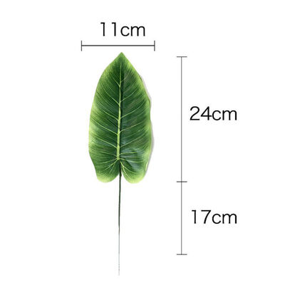 

20pcs Artificial Fake Monstera Palm Leaves Leaf-shaped Green Plants Wedding DIY Decoration Flowers Arrangement Plant Leaf