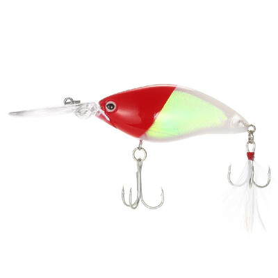 

11cm 18g Crank Bait Fishing Lure Swim Bait Artificial Bait Fishing Tackle Treble Feather Fishing Baits Hooks