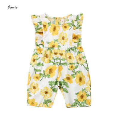 

Fashion Kids Baby Girls Flower Romper Bodysuit Jumpsuit Outfits Sunsuit Clothes