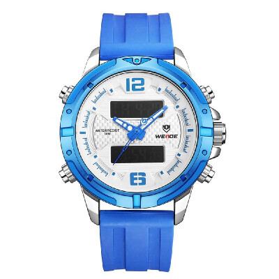 

WEIDE WH8602 Quartz Digital Electronic Watch Dual Time Calendar Week Alarm 3ATM Waterproof Timer Business Men Fashion Casual Outdo