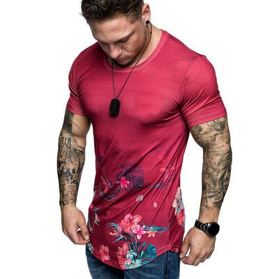 

Mens Casual Gym Summer Slim Fit Short Sleeve Muscle Tee Tops T-shirt Blouse