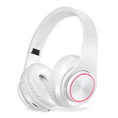 

Portable Bluetooth Headphone Wireless Headband Headset With 7-Color Changing LED Lights