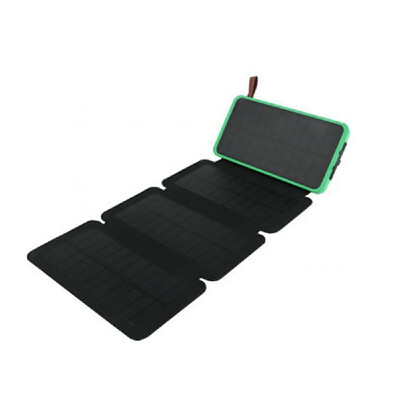 

Solar Power-Bank Portable Waterproof Solar Charger Outdoor Dual USB Ports Foldable Phone Charger