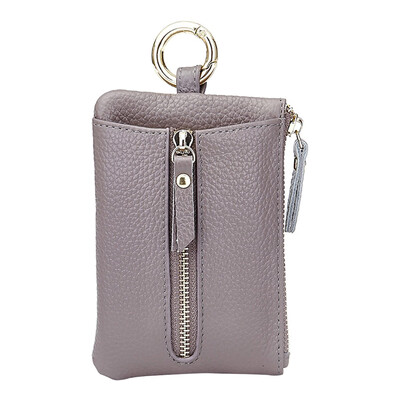

Tailored Fashion Unisex Multi-Function Leather Zipper Coin Purse Keys Holder Card Package