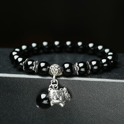 

Black Onyx Zodiac Fashion Crystal Accessories Bracelet