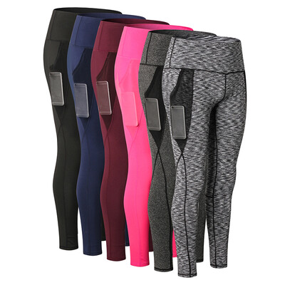 

Women Sport Leggings Solid Mesh Splicling Stretch High Waist Tights Running Yoga Athletic Training Pants