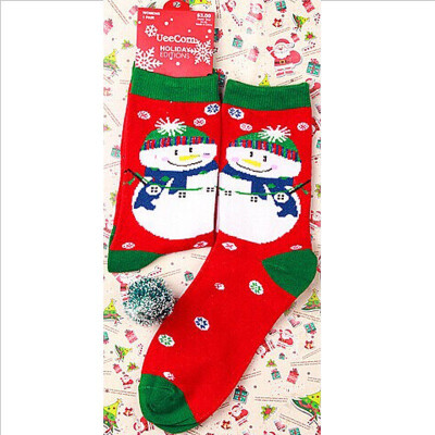 

Women Girl Cotton Socks Christmas Santa Claus Gift Kids Unisex Xmas Funny Socks