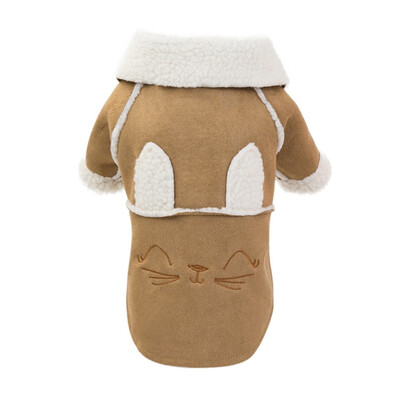 

Pet Autumn Winter Warm Hooded Costume Thickening Outfits Puppy Cat Clothing Pets Products For Small Medium Dogs -XXL