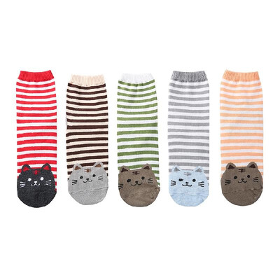 

5 Pairs of Mixed Women Cotton Socks Breathable Comfortable Middle Tube Socks Casual Socks