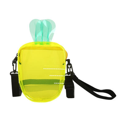 

Carrot Clear Transparent PVC Shoulder Bags Women Jelly Messenger Handbags
