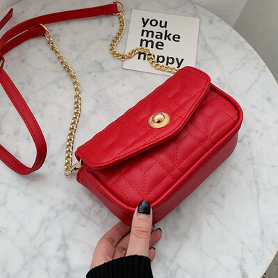 

Small fragrant bag women 2019 new mini - niche bag slant bag women fashion 100 ins chain bag