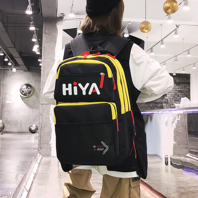 

Japanese Harajuku retro port wind backpack men&women Korean version of the large capacity high school students bag couple travel backpack
