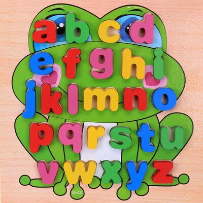 

Gotoamei Wooden Kids Numbers&letters Jigsaw For Education And Learning Puzzles Toy