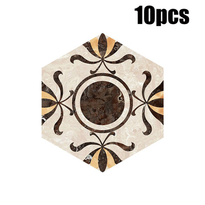 

Toponeto 10Pcs Self Adhesive Tile Floor Wall Decal Sticker DIY Kitchen Bathroom Decor