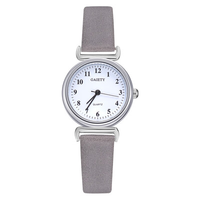 

Brand watch Korean casual digital watch business trend alloy PU leather ladies small quartz watch