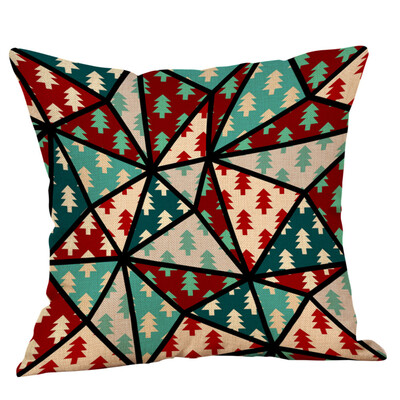 

〖Follure〗Christmas Pillow Case Glitter Cotton Linen Sofa Throw Cushion Cover Home Decor
