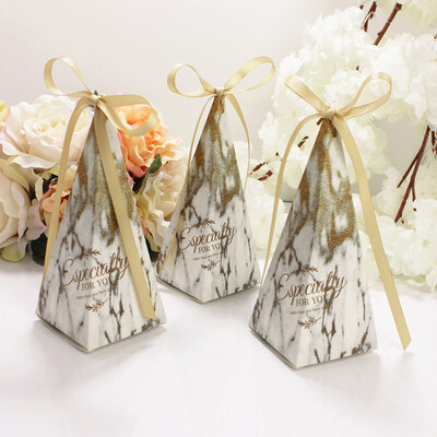 

FUNNYBUNNY Wedding Candy Box Sharp Vertebra Candy Box Table Gift Candy Bag Paper Boxes for Packaging Gift Box
