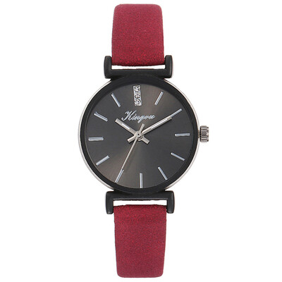 

Best Selling Women Watches Black Dial Ladies Fashion Quartz Wristwatch Casual Leather Strap Clock Work Relogio Feminino