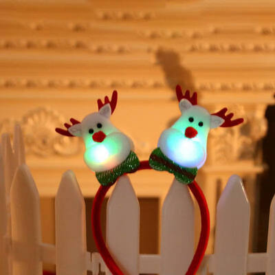 

New Christmas LED Flashing Glowing Headband Women Girl Kids Xmas Gift Party Year Halloween Christmas sweater Hair Decor Props W1