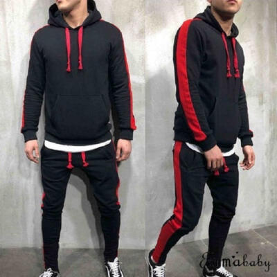 

Men Tracksuit Jogging Top Bottom Sport Sweat Suit Trousers Hoodie Coat Pant