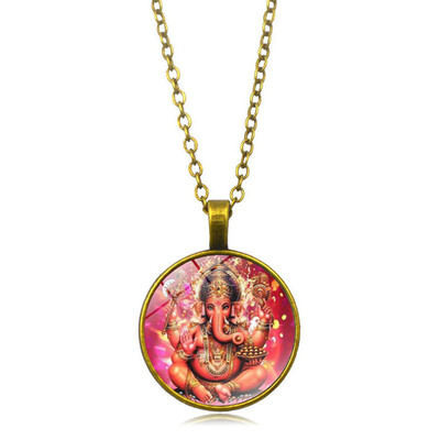 

Vintage Statue Necklace Decoration Jewelry For Women Men