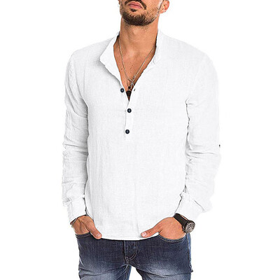 

Toponeto Fashion Mens Casual Solid Long Sleeve V-neck T Shirts Tops Blouses