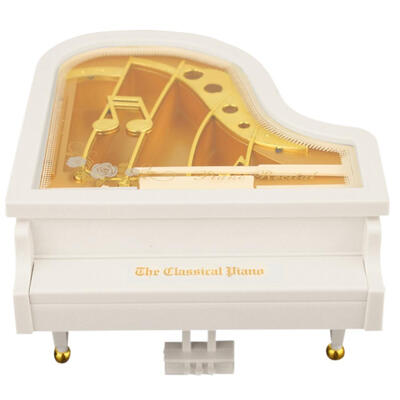 

Creative Mini Piano Model Music Box Metal Antique Musical Case Wedding Gift