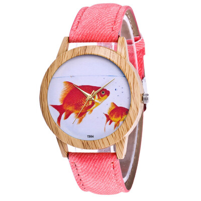 

New arrival Cute Fish Watch Women Ladies Clock Fashion Casual Dress Quartz WristWatch Relogio Feminino 533