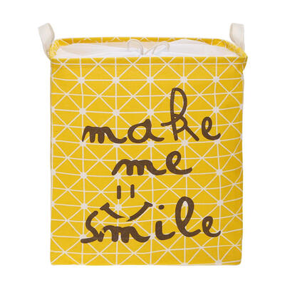 

Folding Drawstring Square Storage Basket Big Capacity Toy Laundry Organizer