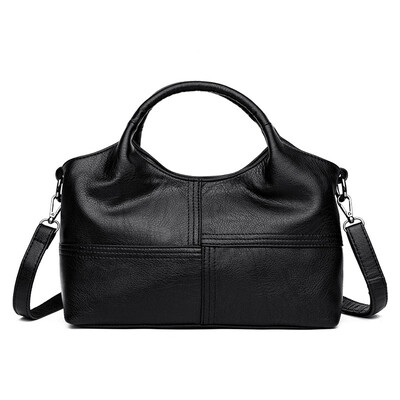 

AOLIDLLI 2018 High Quality Womens PU Leather Handbags Patchwork Shoulder CrossBody Bags Fashion Soft Leather Women Bags