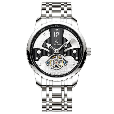

TEVISE Men Fashion Automatic Mechanical Watch Stainless Steel Watch Band Metal Case Waterproof Wrist Watch T856B